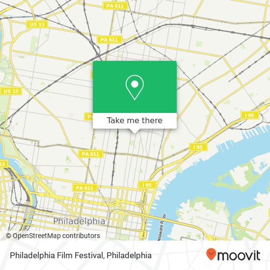 Philadelphia Film Festival map