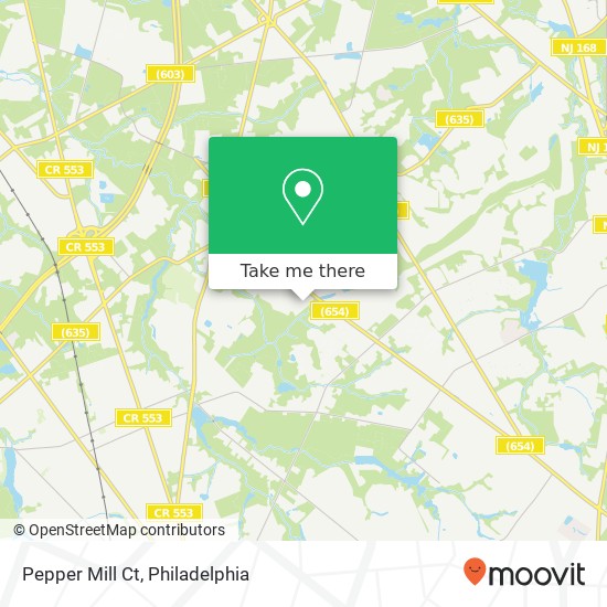 Pepper Mill Ct map