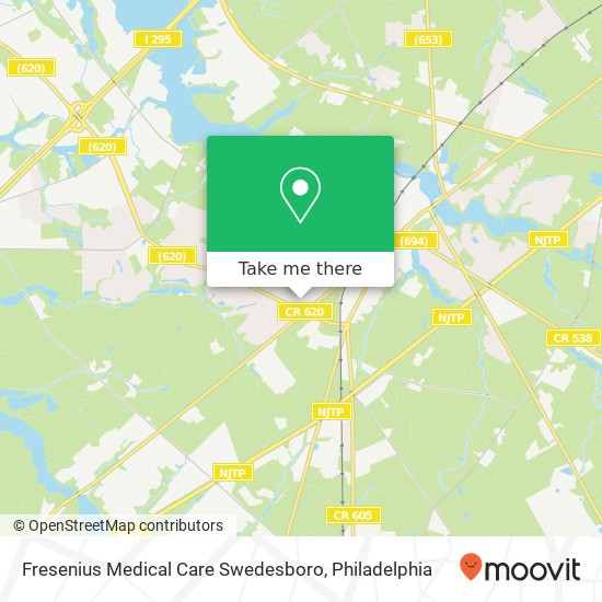 Fresenius Medical Care Swedesboro map