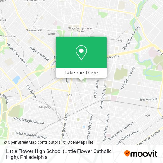 Mapa de Little Flower High School