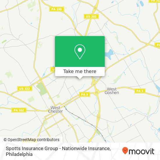 Mapa de Spotts Insurance Group - Nationwide Insurance