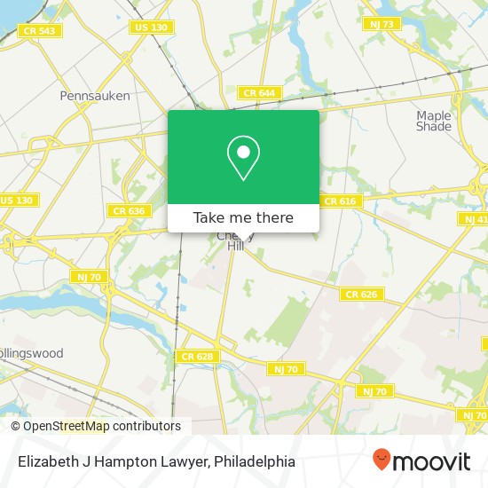 Elizabeth J Hampton Lawyer map