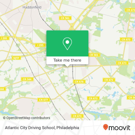 Mapa de Atlantic City Driving School
