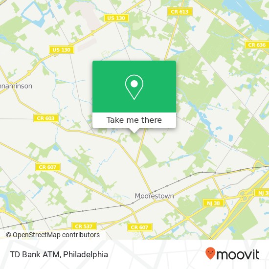 TD Bank ATM map