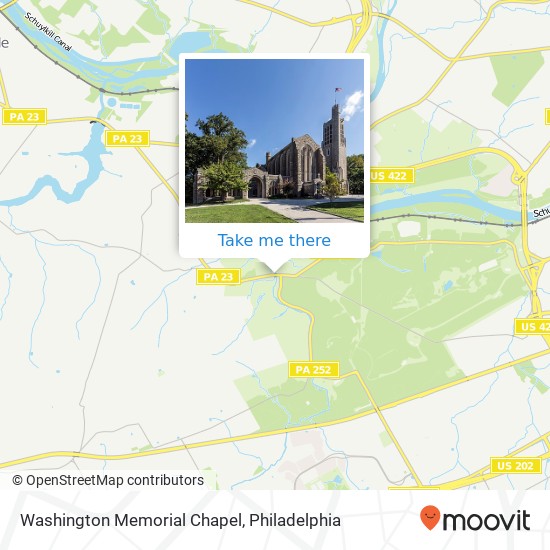 Mapa de Washington Memorial Chapel