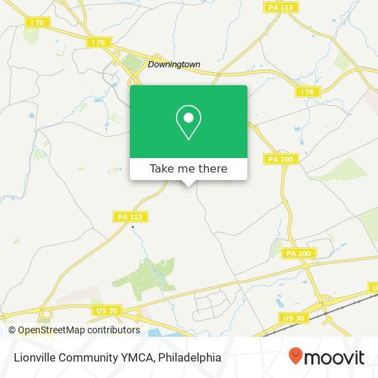 Lionville Community YMCA map