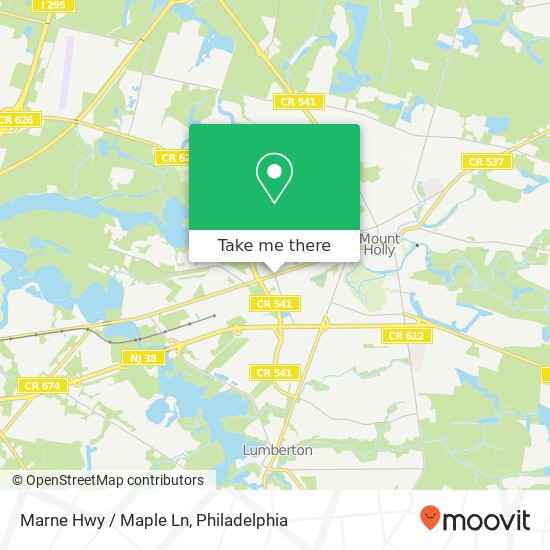 Marne Hwy / Maple Ln map