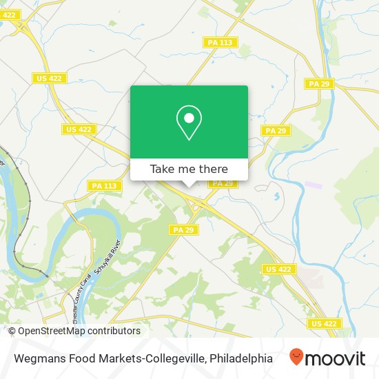 Wegmans Food Markets-Collegeville map