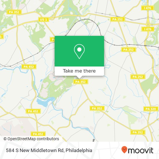 Mapa de 584 S New Middletown Rd