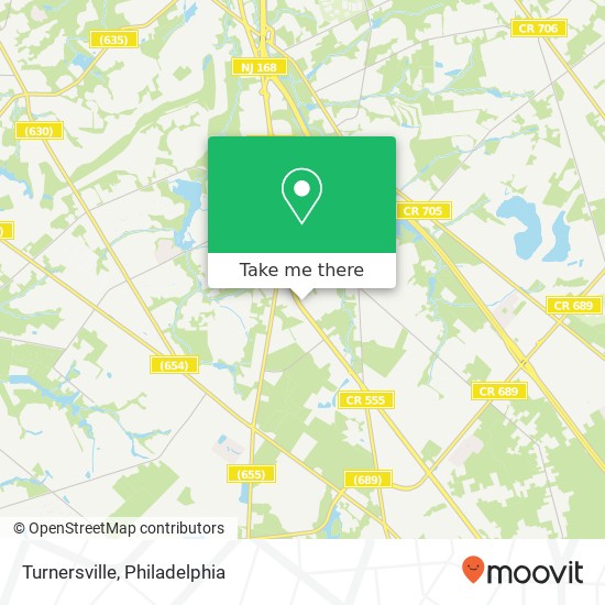 Turnersville map