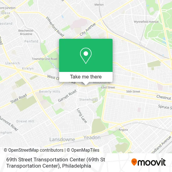 69th Street Transportation Center map