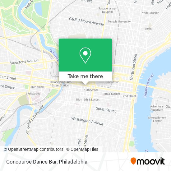 Mapa de Concourse Dance Bar