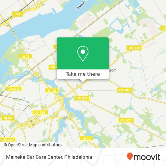 Mapa de Meineke Car Care Center