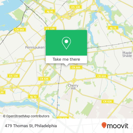 Mapa de 479 Thomas St