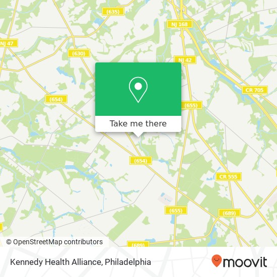 Kennedy Health Alliance map