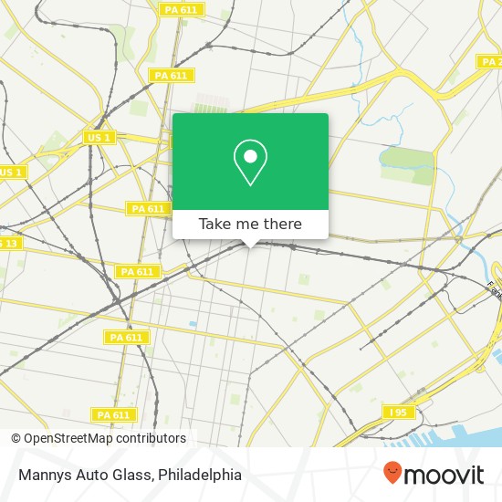 Mapa de Mannys Auto Glass