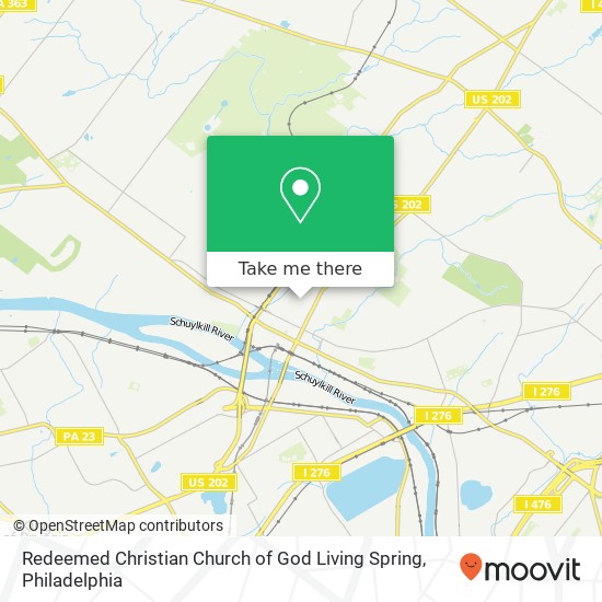 Redeemed Christian Church of God Living Spring map