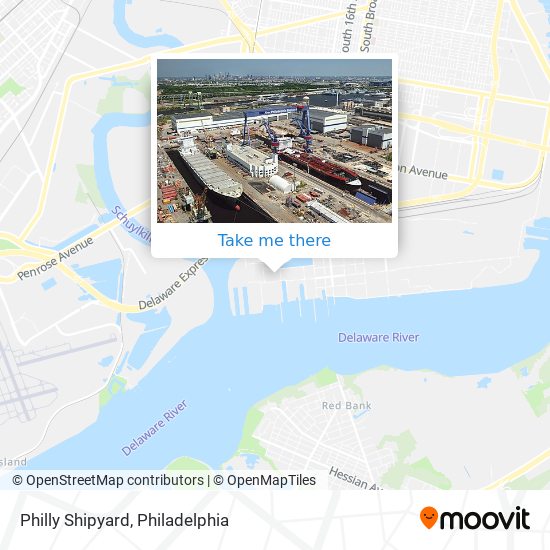 Mapa de Philly Shipyard
