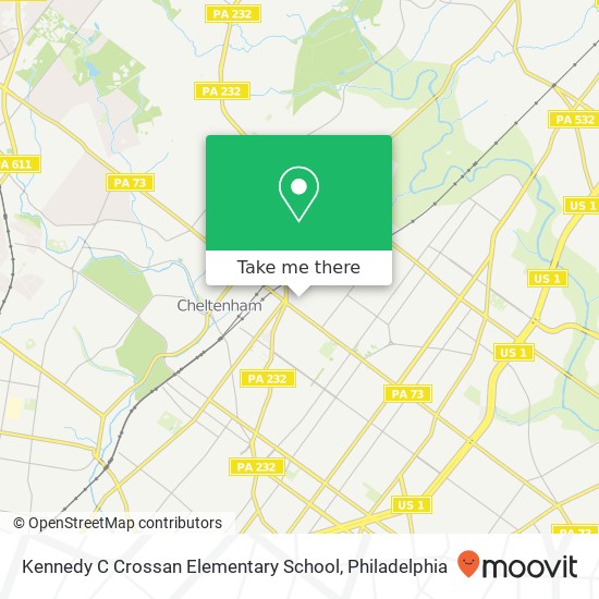 Kennedy C Crossan Elementary School map