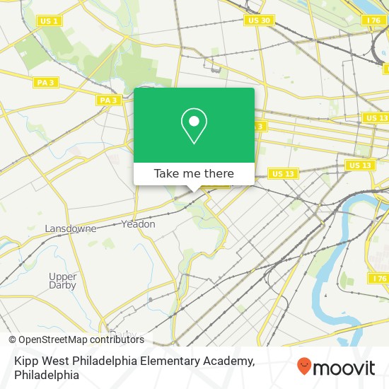 Kipp West Philadelphia Elementary Academy map