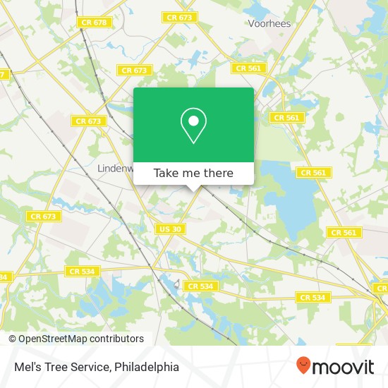 Mel's Tree Service map