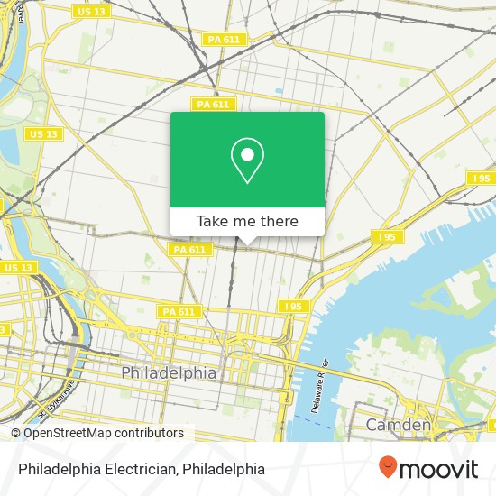 Philadelphia Electrician map