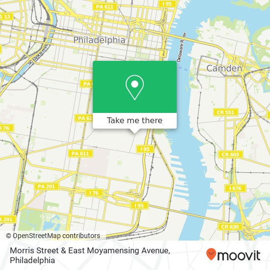 Mapa de Morris Street & East Moyamensing Avenue