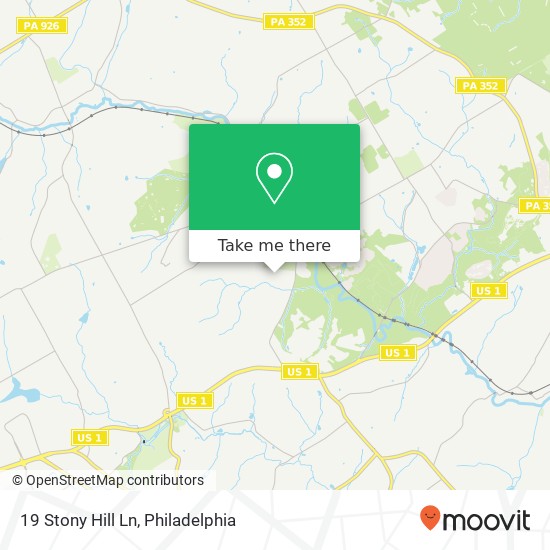 Mapa de 19 Stony Hill Ln