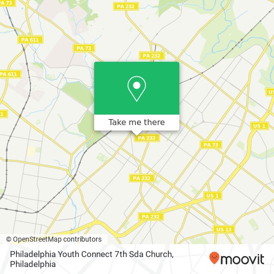 Philadelphia Youth Connect 7th Sda Church map