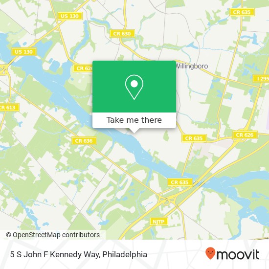 5 S John F Kennedy Way map