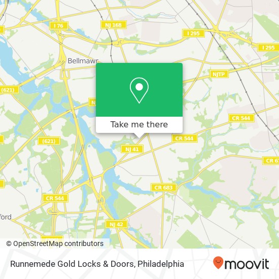 Runnemede Gold Locks & Doors map