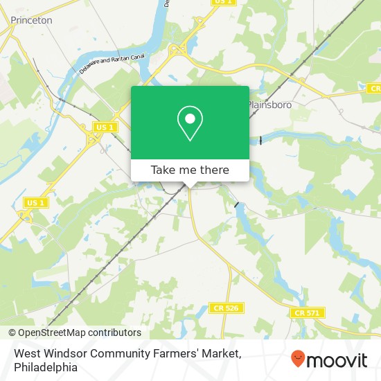 Mapa de West Windsor Community Farmers' Market