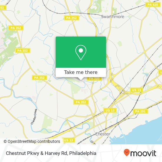 Chestnut Pkwy & Harvey Rd map