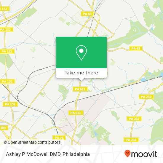 Mapa de Ashley P McDowell DMD