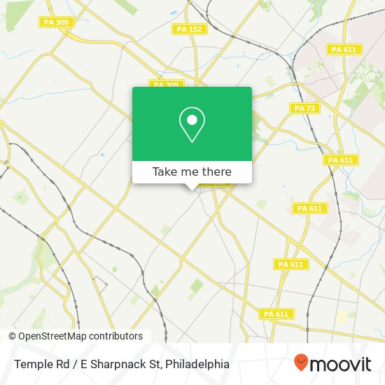 Temple Rd / E Sharpnack St map