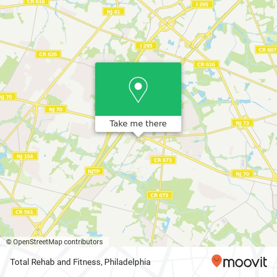 Total Rehab and Fitness map