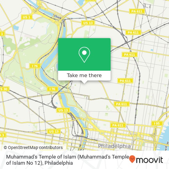 Mapa de Muhammad's Temple of Islam (Muhammad's Temple of Islam No 12)