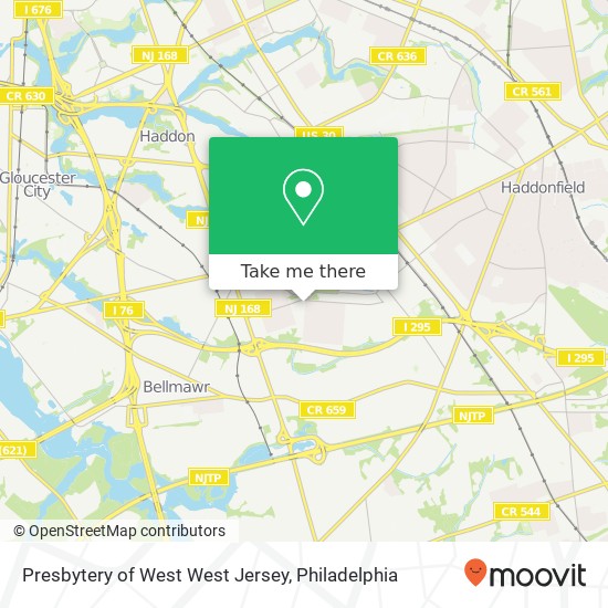 Presbytery of West West Jersey map