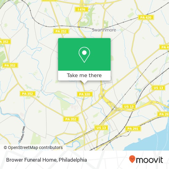 Brower Funeral Home map