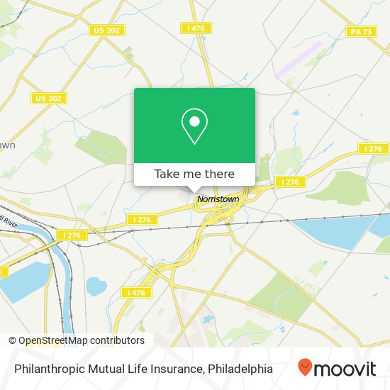 Mapa de Philanthropic Mutual Life Insurance