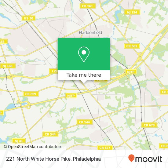 221 North White Horse Pike map