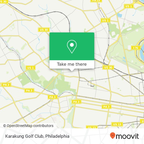 Karakung Golf Club map