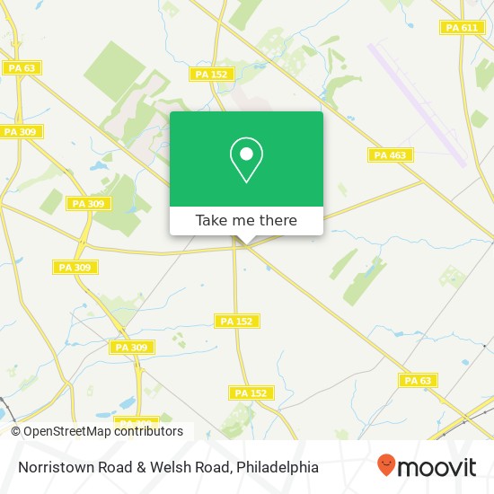 Mapa de Norristown Road & Welsh Road