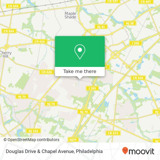 Mapa de Douglas Drive & Chapel Avenue