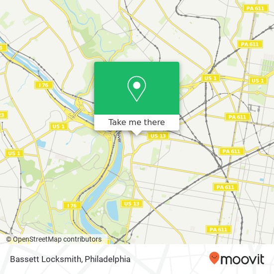 Bassett Locksmith map