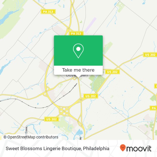 Mapa de Sweet Blossoms Lingerie Boutique