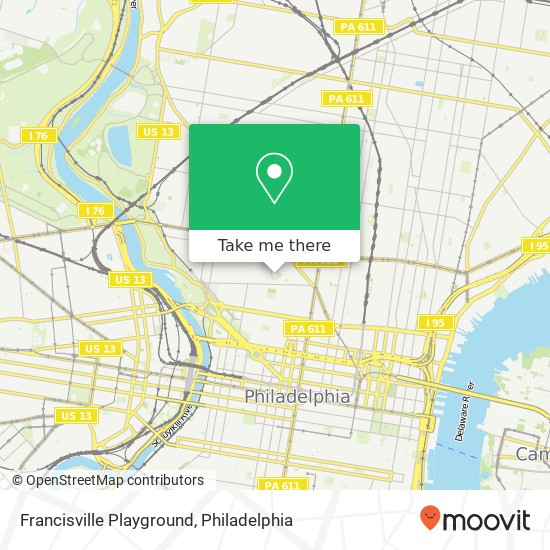 Mapa de Francisville Playground