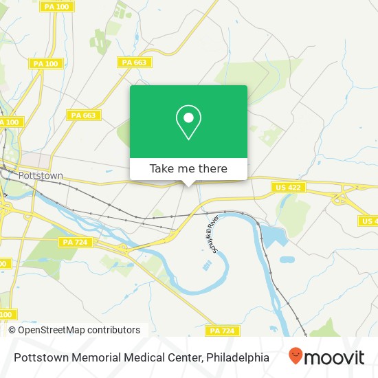 Mapa de Pottstown Memorial Medical Center