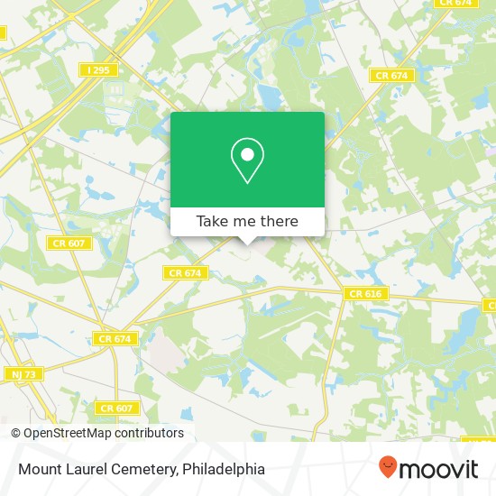 Mount Laurel Cemetery map