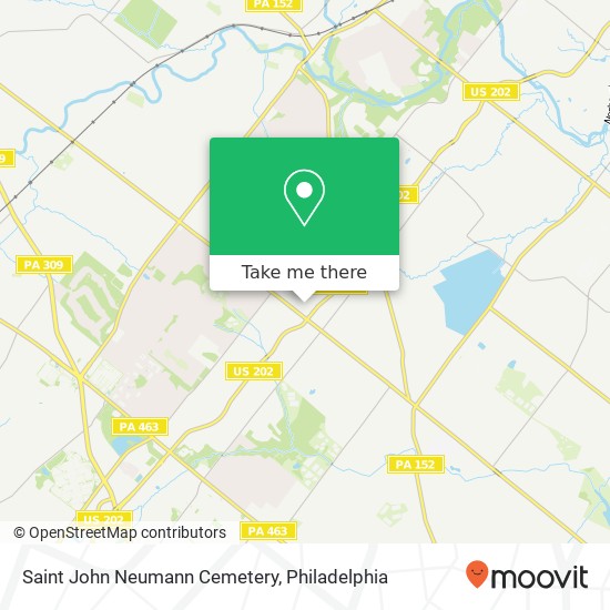 Mapa de Saint John Neumann Cemetery